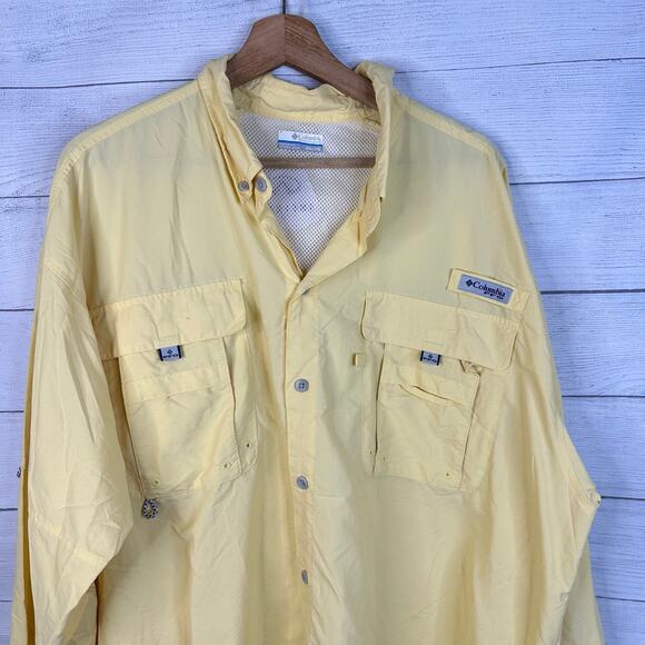 Columbia Mens size XXL Infiniti Logo PFG Bahama II Long Sleeve Shirt 1011621 - Picture 3 of 10